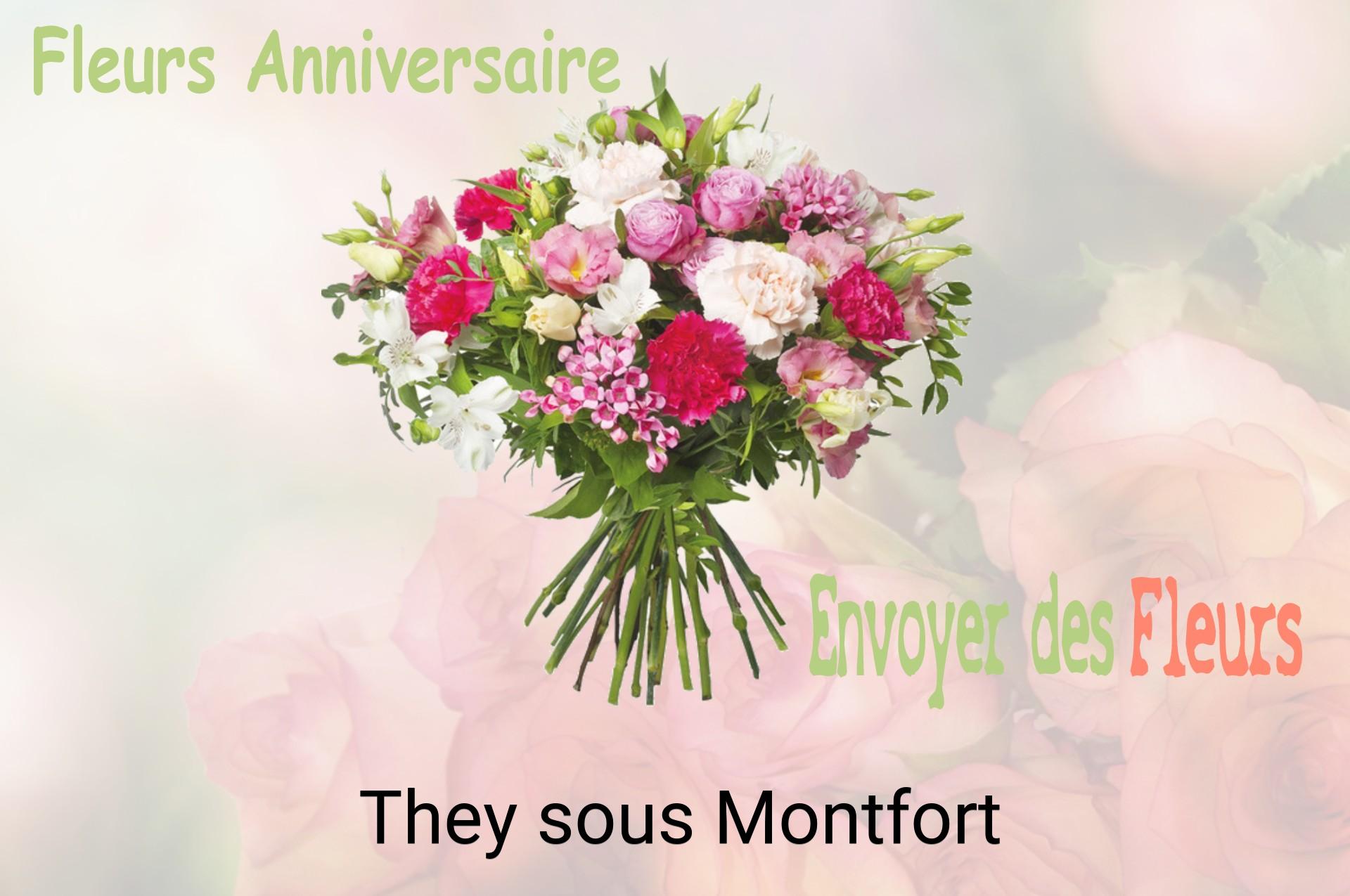 Bouquet de fleurs d’anniversaire livré à They-sous-Montfort